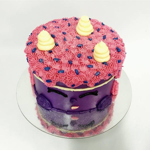 Purple Shopkins Cake