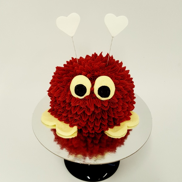 Red Love Bug Cake