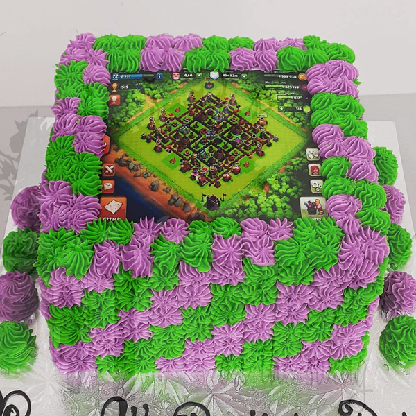 Clash of Clans Edible Image cake