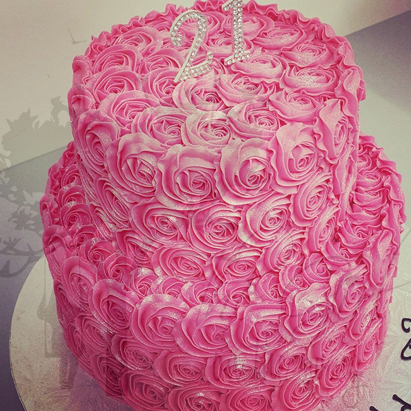 Two Tier Pink Roses