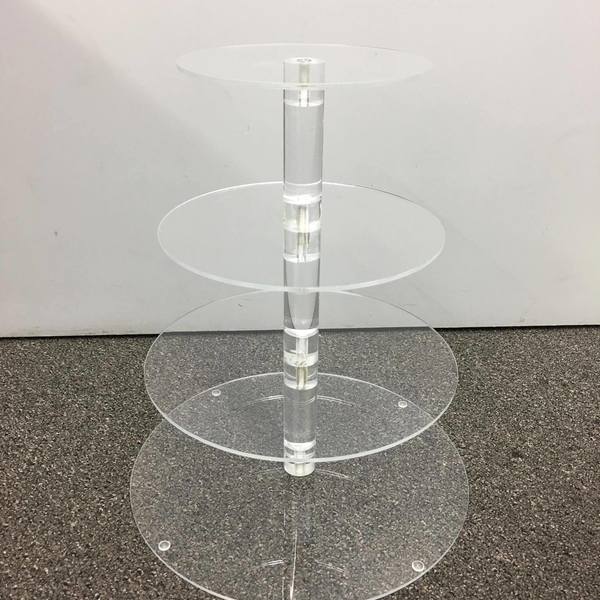 Small Round Perspex Cupcake Stand