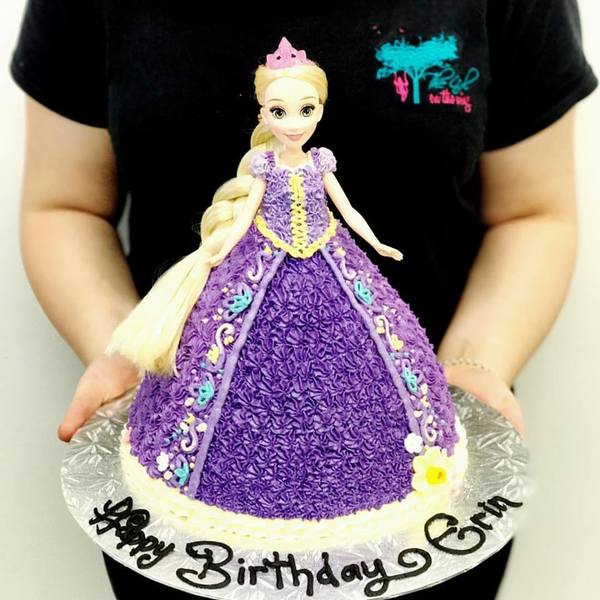 Barbie Rapunzel Cake - Decorated Cake by Maxine Quinnell - CakesDecor