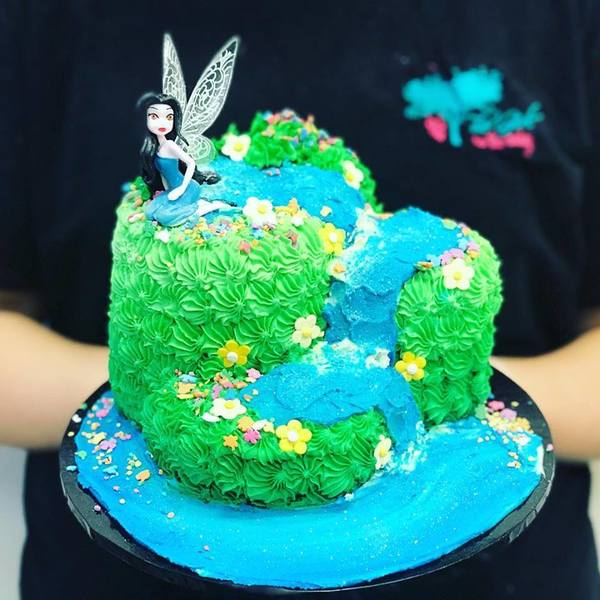 Fairy Waterfall Cake