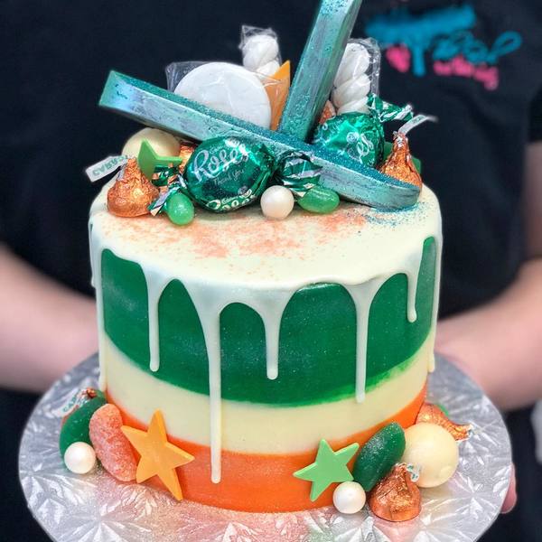 Irish Themed Drip Cake