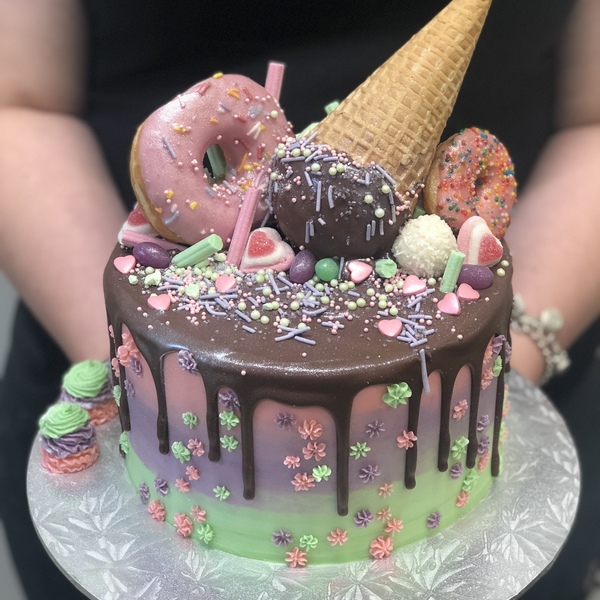 Pink, Purple, Green Ice Cream and Donut Theme Overload 