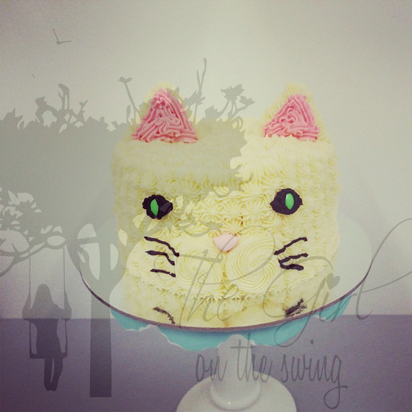 Cat - Round Cake 