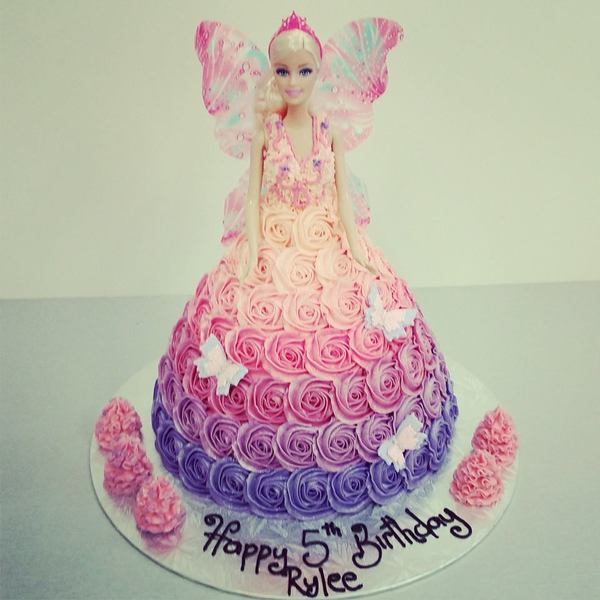 Pink Fairy with Purple to Pink Ombre Roses
