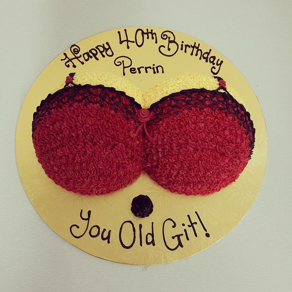 Red Bra Cake - The Girl on the Swing
