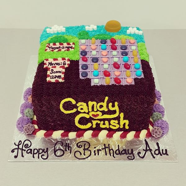 Square Candy Crush Cake