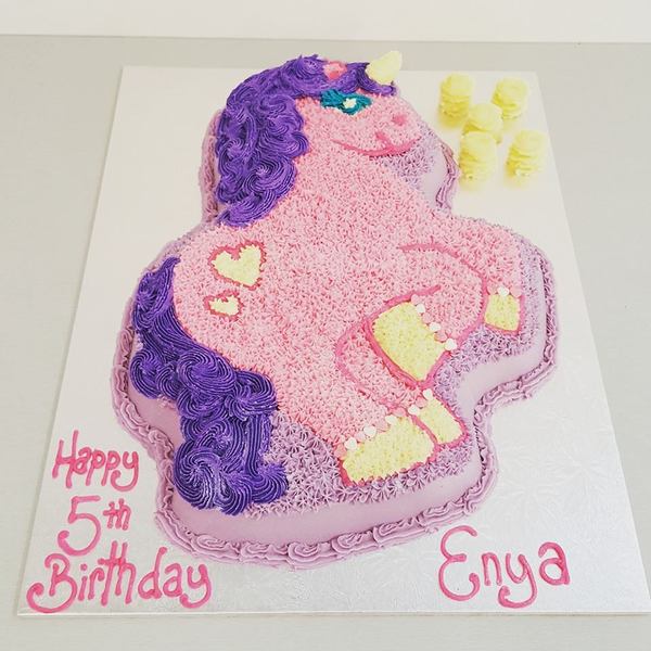 Pink and Purple Unicorn Cake (Full Body)