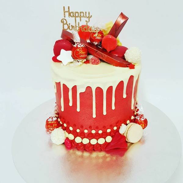 Tall Red and White Chocolate Overload