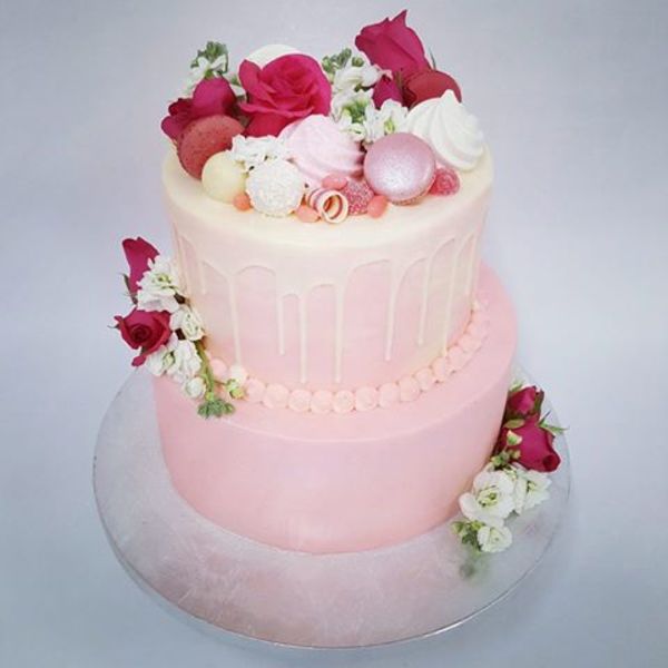 Two Tier Pink and Cream Overload