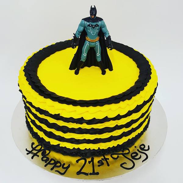 Black and Yellow Frills with Batman Figure