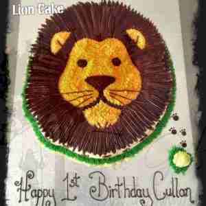 Lion Face Cake