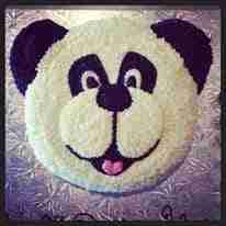 Panda Face Cake